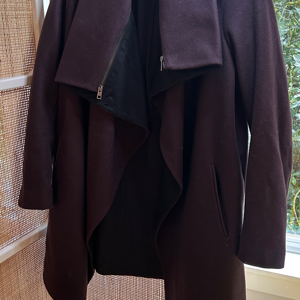 All Saints Unique Plum Coat